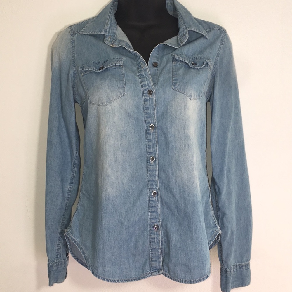 Jean button down shirt